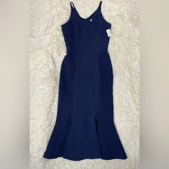 DRESS THE POPULATION Dress Women's Size Medium Midnight Blue Navy - Picture 12 of 14